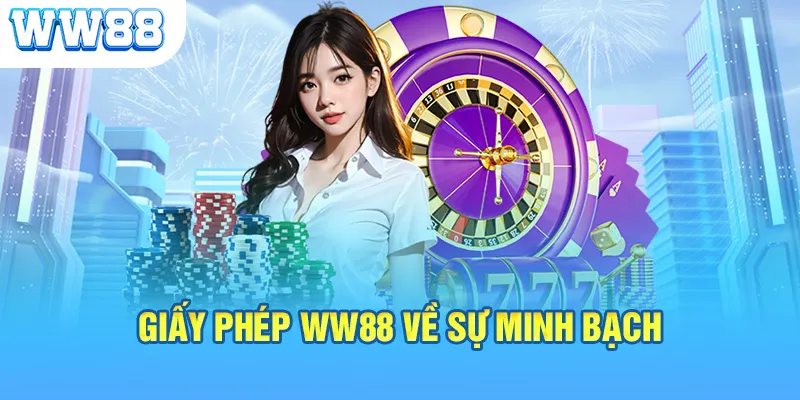 Giấy phép WW88 về sự minh bạch